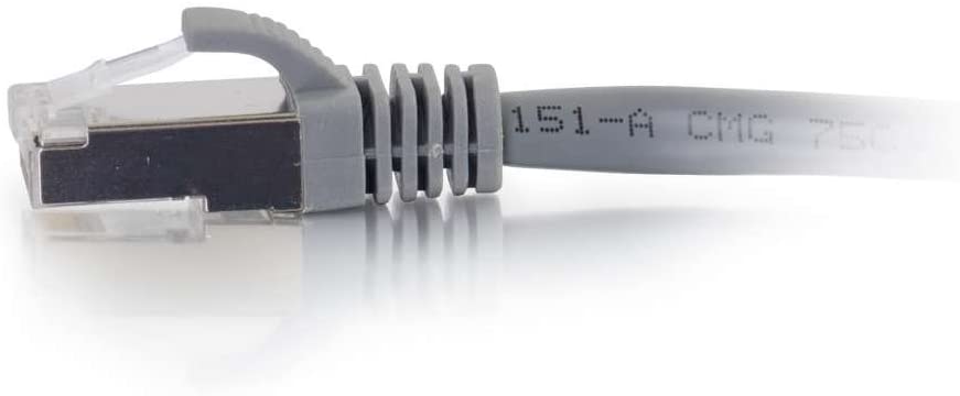 C2g/ cables to go C2G 00774 Cat6 Cable - Snagless Shielded Ethernet Network Patch Cable, Gray (1 Foot, 0.30 Meters) 1 Foot Grey