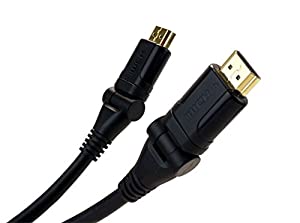 VisionTek 4K UHD High-speed Male-to-Male HDMI to HDMI Pivot Cable (10 feet)- 900750