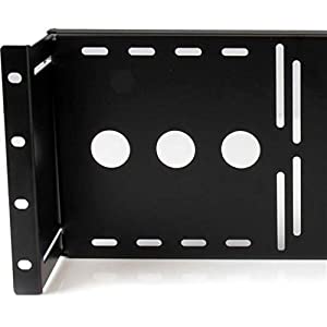 StarTech.com 4U Universal VESA LCD Monitor Mounting Bracket for 19-inch Rack or Cabinet - TAA Compliant - Cold-Pressed Steel Bracket (RKLCDBK)