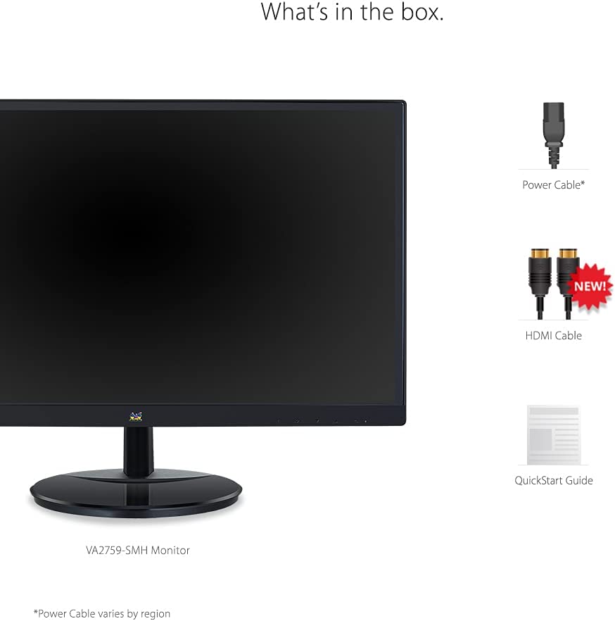 ViewSonic VA2759-SMH 27 Inch IPS 1080p LED Monitor with HDMI and VGA Inputs 27-Inch Monitor