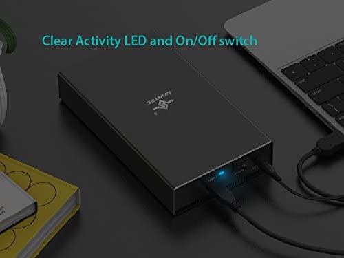 Vantec NST-371C31-BK NexStar Gx USB 3.1 Gen 2 Type-C 3.5" Sata HDD/SSD Enclosure, Comes with C to C and C to A Cable, Aluminum Casing, Black