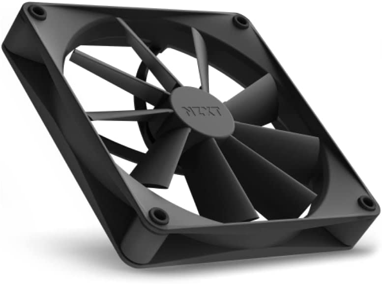 NZXT F140Q Quiet Airflow Fans - RF-Q14SF-B1 - Increase Air Volume - Quiet Operation - Long-Term Durability - 140mm Fan Single Pack - Black