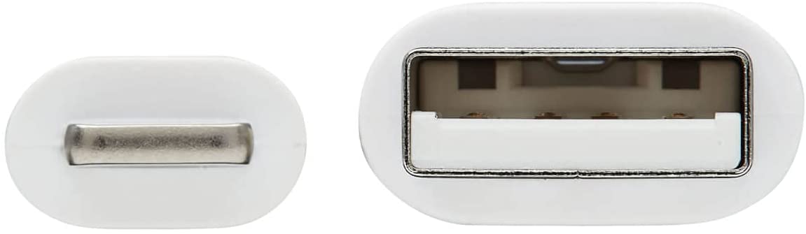 Tripp Lite Safe-IT USB-A to Lightning Charge Cable, Hospital-Grade Protection Cable (M/M), MFi Certified, White, 6.6 Feet / 2 Meters, 2-Year Warranty (M100AB-02M-WH)