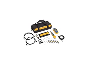 Fluke Networks MS2-KIT MicroScanner2 Copper Cable Verifier Kit, Troubleshoots RJ11, RJ45, Coax, Tests 10/100/1000Base-T, and Voip, Includes IntelliTone Pro 200 & Remote ID Kit MS2-KIT: MS2, Probe, Remote IDs Cables