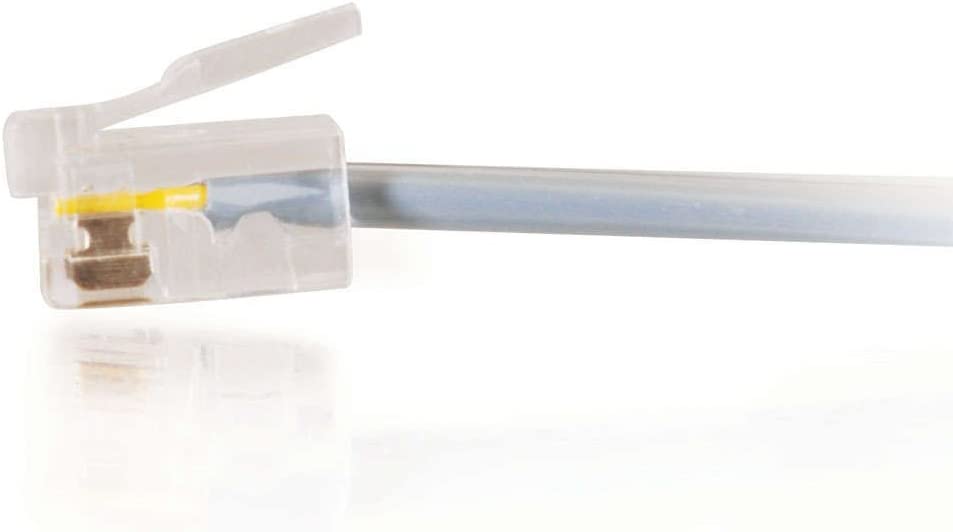 C2g/ cables to go C2G 08133 RJ12 Modular Telephone Cable, Silver (25 Feet, 7.62 Meters) Silver 25 Feet R12 MOD Telephone