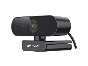 Hikvision usa Hikvision DS-U02 2MP HD Web Camera with Built-in Microphone, USB Plug and Play, No Driver Software Needed, Self-Adaptive Brightness, Support Windows, Mac, Chrome, and More, Web Camera for PC, Laptop