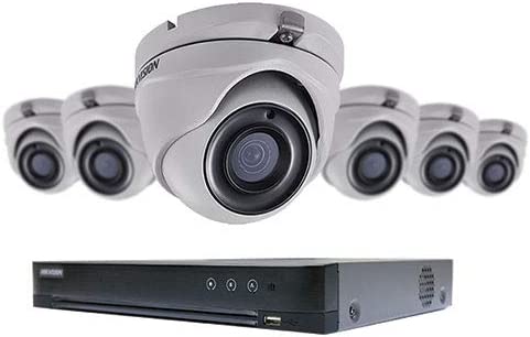 Hikvision usa Hikvision 8-Channel Performance Turbohd DVR with 2tb HDD & (6) 5mp Turret Cameras