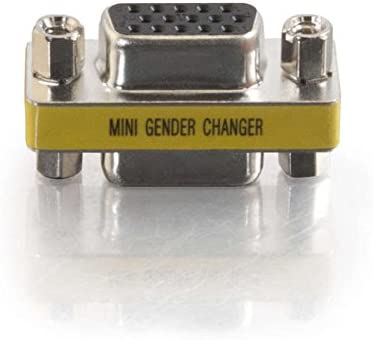 C2G/ Cables to Go 18962 VGA (HD15) F/F Mini Gender Changer (Coupler)