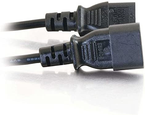 C2g/ cables to go C2G Power Cord, Long Extension Cord, Power Extension Cord, Computer Power Cord, 18 AWG, Black, 10 Feet (3.04 Meters), Cables to Go 03143 Computer 10 Feet