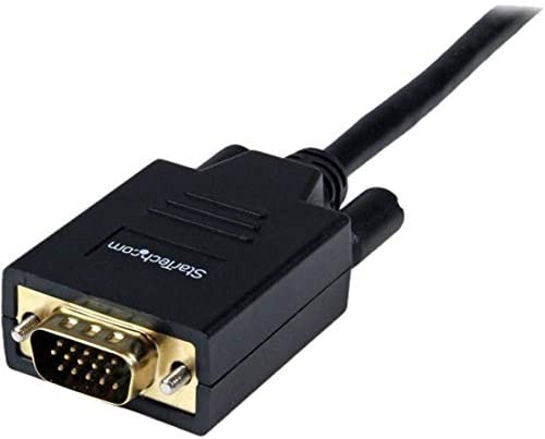 StarTech.com 6ft (1.8m) DisplayPort to VGA Cable - Active DisplayPort to VGA Adapter Cable - 1080p Video - DP to VGA Monitor Cable - DP 1.2 to VGA Converter - Latching DP Connector (DP2VGAMM6)