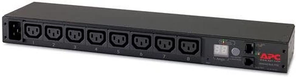 APC by Schneider Electric Rack PDU, Metered, 1U, 16A, 208/230V, (8) C13