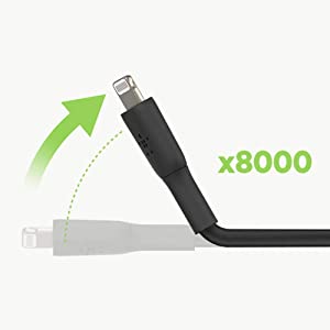 Belkin BoostCharge Lightning Cable - 3.3ft/1M - MFi Certified Apple iPhone Charger USB to Lightning Cable - iPhone Cable - iPhone Charger Cord - Apple Charger - USB Phone Charger - Black Black 3.3 FT PVC Cable
