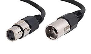 C2g/ cables to go C2G 40060 Pro-Audio XLR Male to XLR Female Cable, Black (12 Feet, 3.65 Meters)