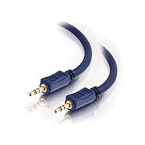 C2g/ cables to go C2G 40602 Velocity 3.5mm M/M Stereo Audio Cable, Aux Cable, Blue (6 Feet, 1.82 Meters)