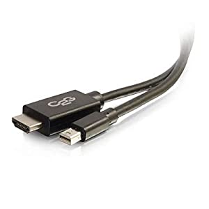 C2g/ cables to go C2G Mini Display Port Adapter, Display Port to HDMI, Male to Male, Black, 3 Feet (0.91 Meters), Cables to Go 54420 Mini DisplayPort To HDMI Cables 3 Feet Black