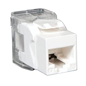 Tripp Lite N230-001-WH-TF Cat6/Cat5e 110 Style Punch Down TAA/GSA Keystone Jack (White)