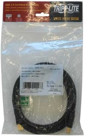 Tripp Lite USB 2.0 High-Speed Cable, Type-A to Type-B (M/M), 15-ft. (U022-015) 15 ft.