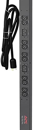 APC Rack Mount PDU, Basic 200V-240V/30A, (24) Outlets, 0U Vertical Rackmount (AP7541)
