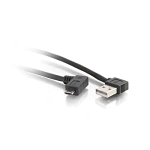 C2g/ cables to go 1m USB 2.0 a to Micro-USB B M/M Right Angle Cabl 3.3 Feet USB Right Angle Male A to Micro Male B