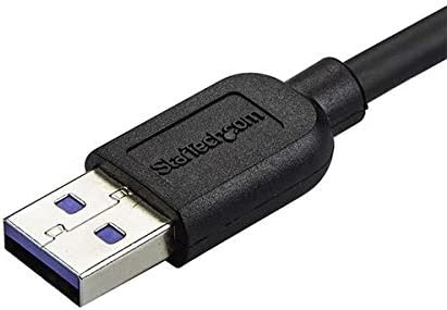 StarTech.com 1m 3 ft Slim Micro USB 3.0 Cable M/M - Left-Angle Micro-USB - USB 3.0 A to Micro B - Angled Micro USB - USB 3.1 Gen 1 (5Gbps) (USB3AU1MLS) 3 ft / 1m Left Angled Connector