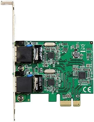 StarTech.com Dual Port PCIe Network Card - Low Profile - RJ45 Port - Realtek RTL8111H Chipset - Ethernet Network Card - Dual Port Gigabit NIC (ST1000SPEXD4)