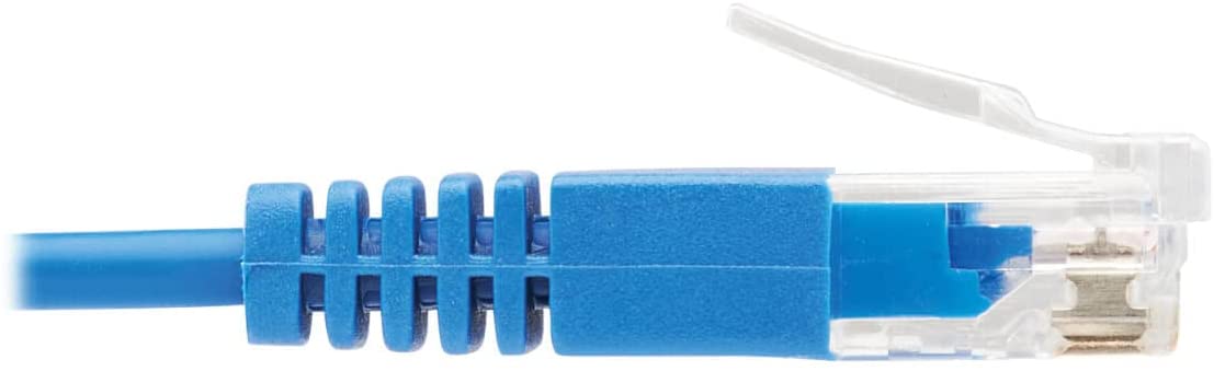 Tripp Lite CAT6 Ethernet Cable, Ultra Slim Cat6 Gigabit Cable, Molded UTP Network Patch Cable, Blue, 6 in (N200-UR6N-BL) 6in.