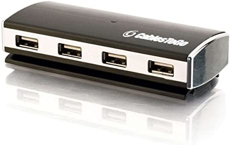 C2g/ cables to go C2G USB Hub, 4 Port USB Hub, Silver, Cables to Go 29508 USB 4 Port Hub Silver
