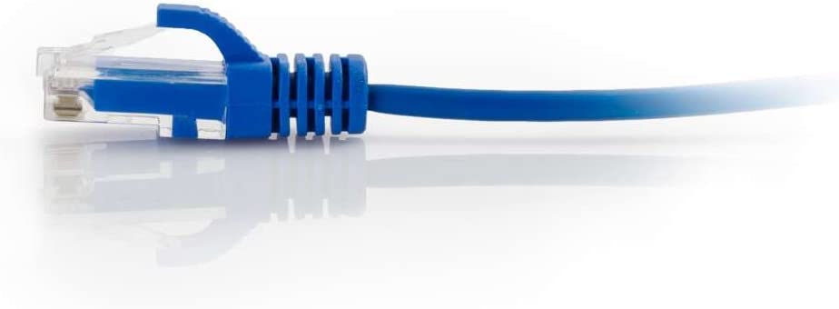 C2g/ cables to go C2G 01083 Cat6 Slim Cable - Snagless Unshielded Slim Network Patch Cable, Blue (10 Feet, 3.04 Meters) 10-feet Blue