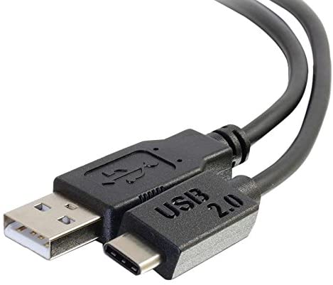 C2g/ cables to go C2G USB Cable, USB 2.0 Cable, USB C to A Cable, Black, 6 Feet (1.82 Meters), Cables to Go 28871 6 Feet Type C Male to A Male