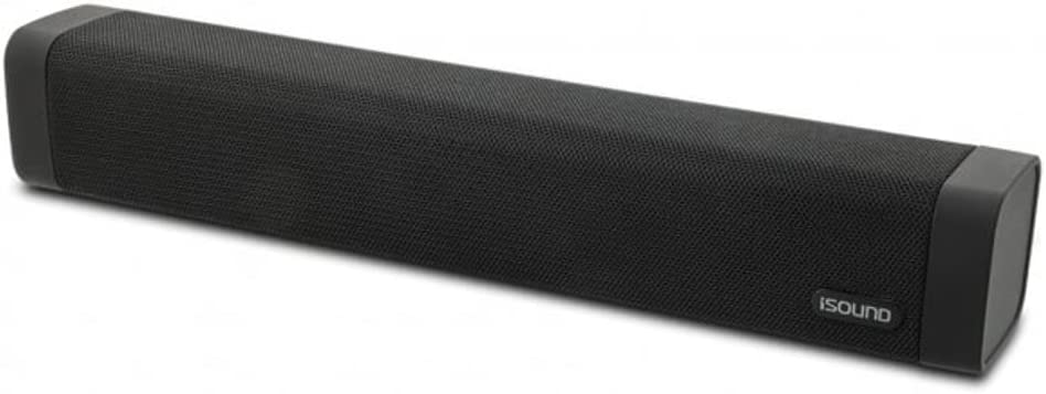 Dreamgear High-Performance Bluetooth Sound Bar and Speakerphone with FM Radio, Black