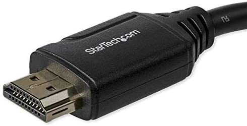 StarTech.com 6in High Speed HDMI Port Saver Cable with 4K 60Hz - Short HDMI 2.0 Male to Female Adapter Cable - Port Extender (HD2MF6INL)