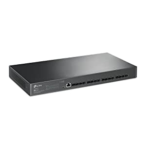 TP-Link TL-SX3016F | 16 Port 10G SFP+ Enterprise Level Switch | L2+ Smart Managed | Omada SDN Integrated | IPv6 | Static Routing | L2/L3/L4 QoS, IGMP & LAG | Limited Lifetime Protection