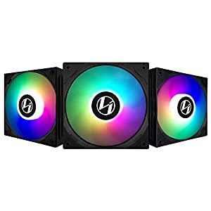 Lian Li ST120-3B Black 3 Pack, ARGB 120mm LED PWM, with Fan Controller