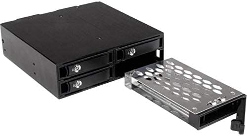 StarTech.com 4-Bay Mobile Rack Backplane for 2.5in SATA/SAS Drives - Hot Swap SSDs/HDDs from 5-15mm - Supports SAS II & SATA III (6 Gbps) (SATSASBP425) 4-Bay (2.5 in SATA/SAS) 1x5.25" Bay