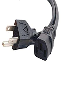 C2g/ cables to go C2G Power Cord, Replacement Power Cable, 3 Pin Connector, Universal Power Cord, 16 AWG, Black, 4 Feet (1.21 Meters), Cables to Go 29926 Black 4 Feet C13 to 5-15 Cord