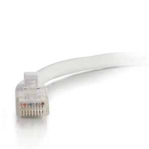 C2g/ cables to go C2G 27168 Cat6 Cable - Snagless Unshielded Ethernet Network Patch Cable, White (125 Feet, 38.1 Meters) 125 Feet/ 38.1 Meters White