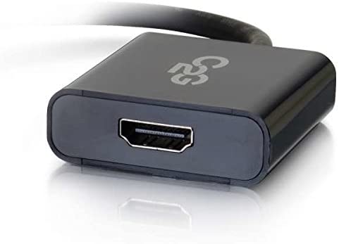 C2g/ cables to go C2G Display Port Cable, Display Port to HDMI, 4K, Male to Female, Black, 8 inches, Cables to Go 54306 0.7 Feet DisplayPort To HDMI - Active