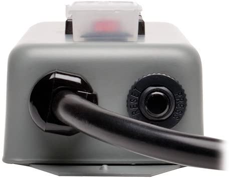 Tripp Lite 3 Outlet Waber Industrial Power Strip, 6ft Cord with 5-15P Plug (3SP),Gray 3 Outlet, 6ft Cord Power Strip