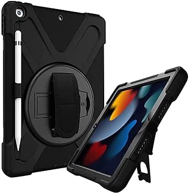 Generic Codi Rugged Carrying Case for 10.2" Apple iPad (7th Generation), iPad (8th Generation), iPad (9th Generation) Tablet - Black - Drop Resistant, Shock Resistant, Bump Resistant, Shock Absorbing