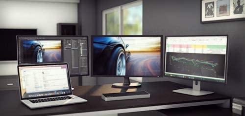 StarTech.com Triple Monitor USB 3.0 Laptop Docking Station - 4K HDMI, 2x DisplayPort - Universal USB Dock for Windows & Mac OS (10.14 & Above) (USB3DOCKH2DP) 3 x monitor|5 x USB-A 3.0