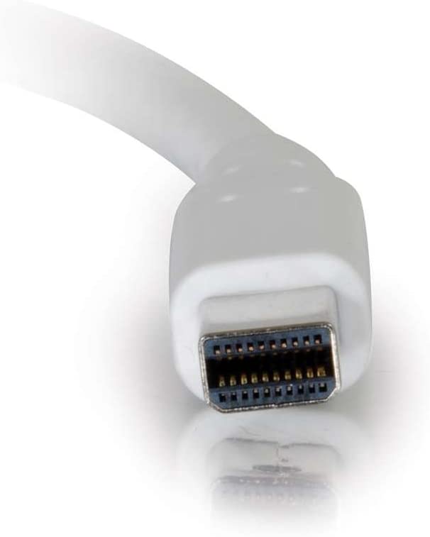 C2g/ cables to go C2G 54298 Mini DisplayPort to DisplayPort Adapter Cable M/M, White (6 Feet, 1.82 Meters)
