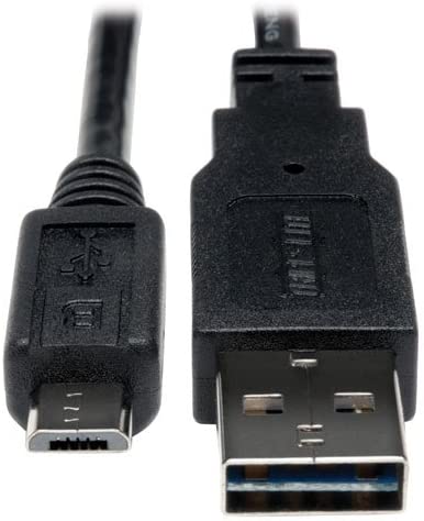 Tripp Lite Universal Reversible USB 2.0 Hi-Speed Cable (Reversible A to 5Pin Micro B M/M) 6-in.(UR050-06N)