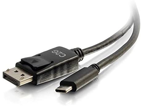 C2g/ cables to go C2G USB Adapter, USB C to Display Port, 4K, 30Hz, Black, 6 Feet (1.82 Meters), Cables to Go 26902 6 Feet Black