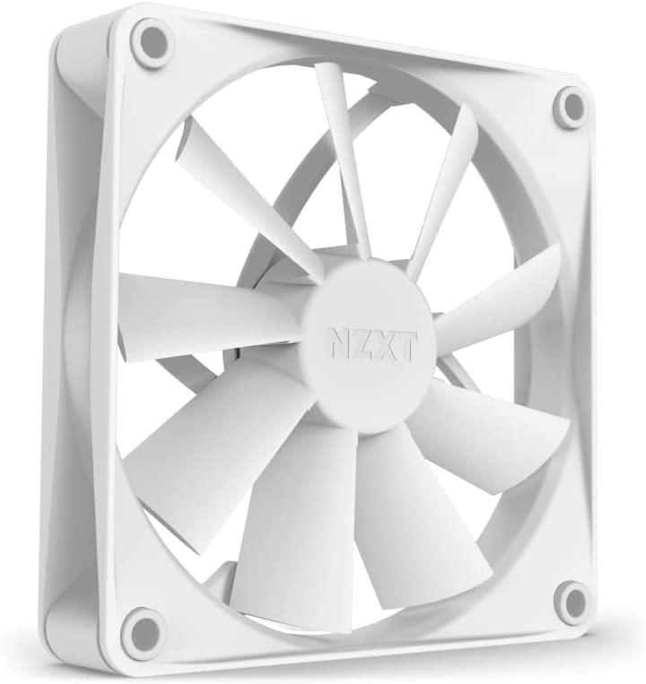 NZXT F120Q Quiet Airflow Fans - RF-Q12SF-W1 - Increase Air Volume - Quiet Operation - Long-Term Durability - 120mm Fan Single Pack - White
