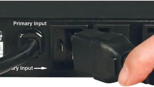 Tripp Lite 1.9kW Single-Phase ATS / Switched PDU with LX Platform Interface, 120V Outlets (16 5-15/20R), 2 L5-20P / 5-20P 12ft 120V Inputs, 1U Rack-Mount, TAA (PDUMH20ATNET) Black Switched + ATS PDU