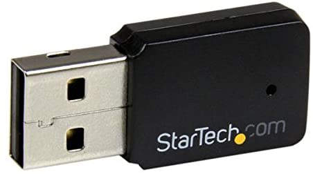 StarTech.com USB 2.0 AC600 Mini Dual Band Wireless-AC Network Adapter - 1T1R 802.11ac WiFi Adapter - 2.4GHz / 5GHz USB Wireless (USB433WACDB), Black