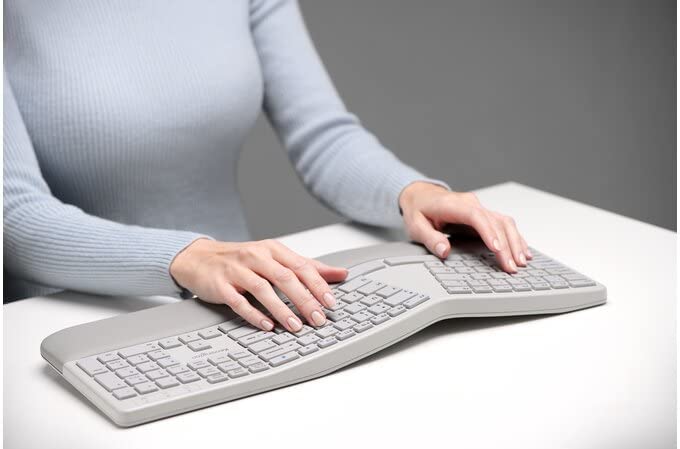 Kensington Pro Fit Ergonomic Wireless Keyboard and Mouse - Grey (K75407US)