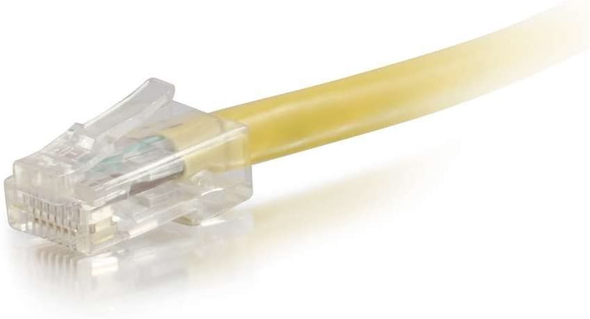 C2g/ cables to go 1ft Cat6 Yellow Non Booted Patch Cable 1.00 Foot Yellow