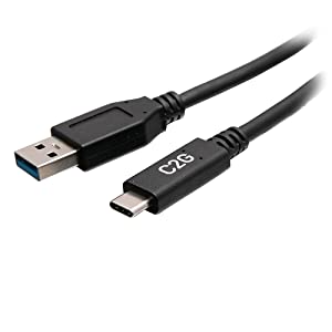 C2g/ cables to go 6in USB-C® Male to USB-A Male Cable - USB 3.2 Gen 1 (5Gbps)