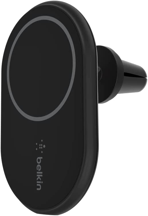 Belkin Magnetic Wireless Car Charger - MagSafe Compatible Car Mount Wireless Charger - Air Vent Mount With Included Power Supply for iPhone 14, iPhone 13 & iPhone 12 - Car Magnetic Phone Mount Charger Charging Mount
